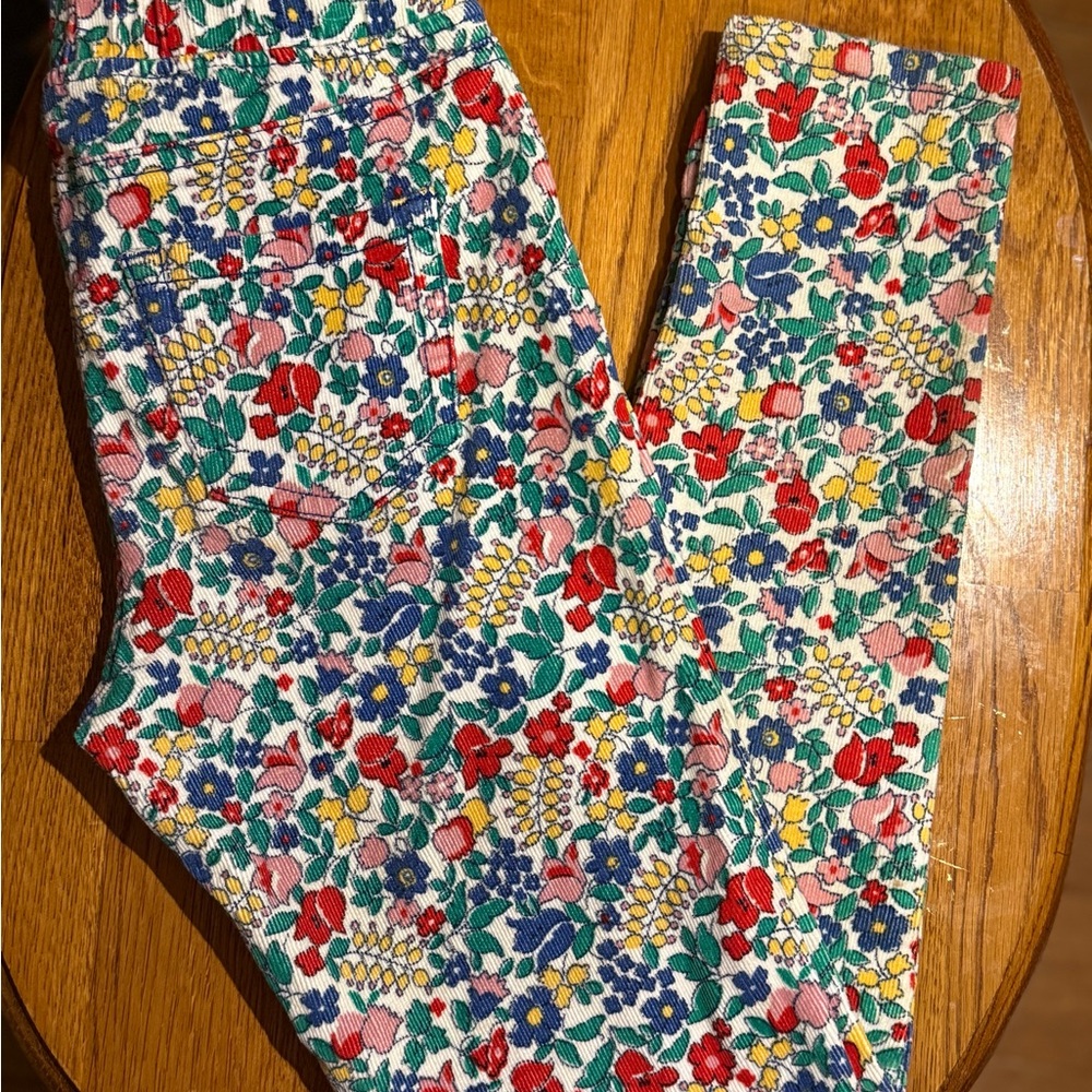 Girls Mini Boden Floral Kids Bottoms - Red, Blue, Yellow, Green size 9